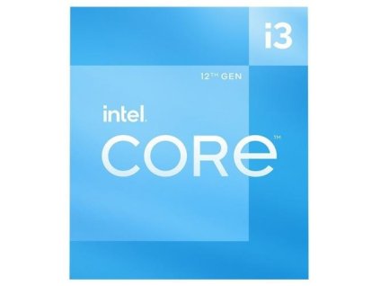 INTEL cpu CORE i3-12100 socket1700 Alder Lake BOX 60W/89W 12.generace (od 3.3GHz do 4.3GHz, 4x jádro, 8x vlákno, 5MB cache, pro DDR4 do 3200, pro DDR5 do 4800), graficka karta, virtualizace