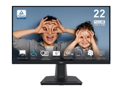 MSI Pro/MP225V/21,45''/VA/FHD/100Hz/1ms/Black/2R