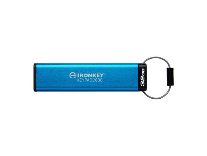 Kingston Flash Disk IronKey 32GB USB-C IronKey Keypad 200C, FIPS 140-3 Lvl 3 (Pending) AES-256