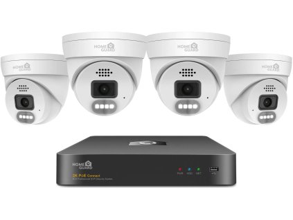iGET HOMEGUARD HGNVK84804 - kamerový PoE set 2K NVR 8CH + 4x venkovní kamera se zvukem