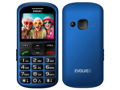 EVOLVEO EasyPhone XS, mobilní telefon pro seniory, modrý