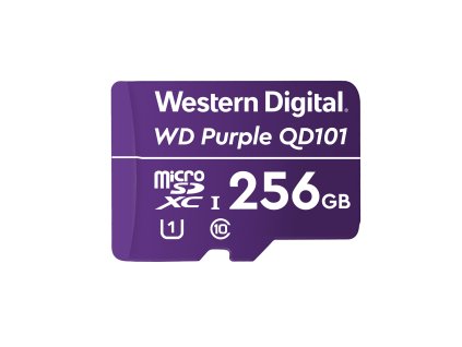 Paměťová karta Western Digital Purple microSDXC 256GB Class 10 U1