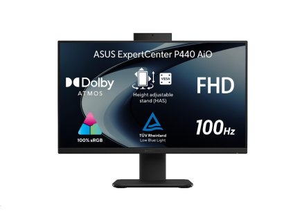 ASUS PC AiO ExpertCenter P44 (P440VAK-BPC159W), i3-1315U, 23.8" 1920 x 1080, 8GB, 512GB SSD, UHD, W11 Home, Black