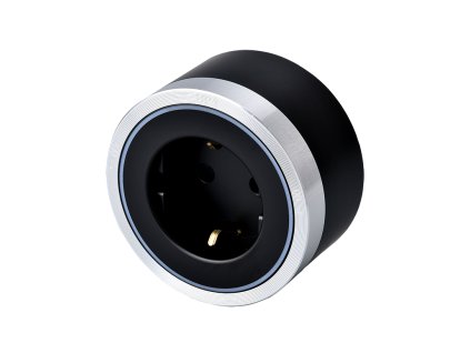 Zásuvkový modul Viking A40SB, stříbrno-černá/výstupy - 1xAC/výkon až 2500W/230V,16A,50Hz/Zásuvka typ