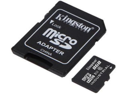 Kingston Industrial/micro SDHC/8GB/UHS-I U3 / Class 10/+ Adaptér
