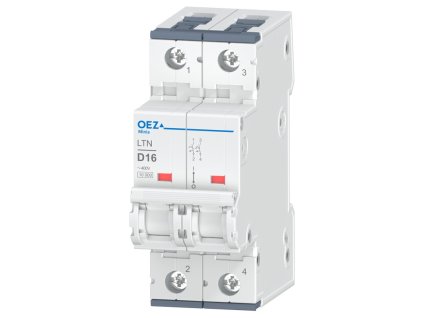 OEZ Jistič 16D/2 LTN 10kA