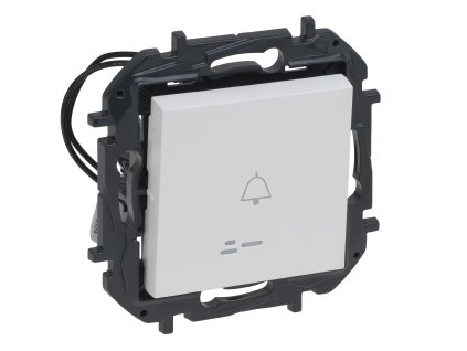 LEGRAND Spínač NILOÉ STEP 863110B podsvícené tlačítko zvonek, bílá