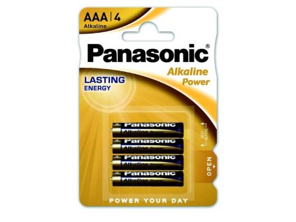 PANASONIC Alkalické baterie Alkaline Power LR03APB/4BP AAA 1,5V (Blistr 4ks)