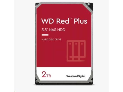 BAZAR - WD RED PLUS NAS WD20EFPX 2TB SATA/600 64MB cache 175 MB/s CMR