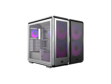 BAZAR - Cooler Master case MasterFrame 600 Mesh Black ARGB, Průhledná bočnice, ATX, 2x 200mm ARGB Fan, 1x 120mm ARGB Fan