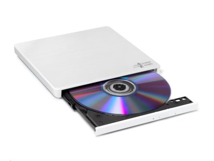 BAZAR - HITACHI LG - externí mechanika DVD-W/CD-RW/DVD±R/±RW/RAM GP60NW60, Slim, White, box+SW - Poškozený obal (Komplet