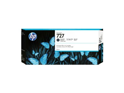HP 727 300 ml Black matte DJ Ink Cart, C1Q12A