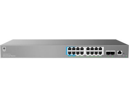 Grandstream GWN7802P Pro L2++ Managed Network switch, 16x 1Gb RJ45, PoE++, SFP+, DHCP, CLI, VLAN