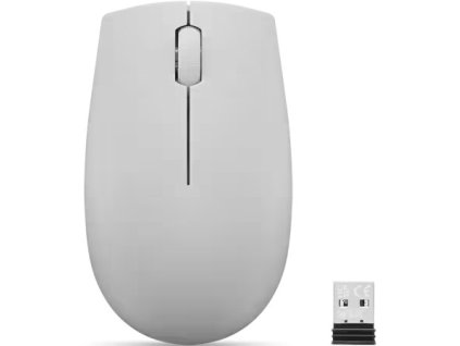 Lenovo 300/Cestovní/Optická/1 000 DPI/Bezdrátová USB/Artic Grey