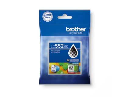 Brother LC-552BK (inkoust black, 550 str.)