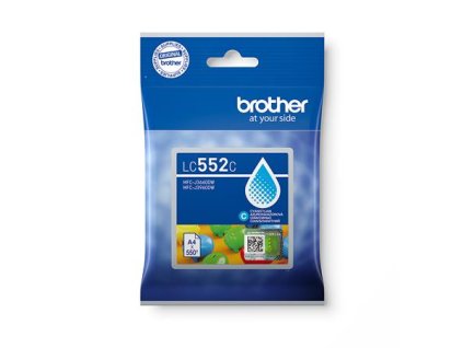Brother LC-552C (inkoust cyan, 550 str.)