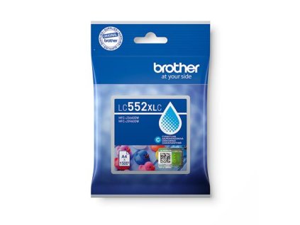 Brother LC552XLC (inkoust cyan, 1500 str.)