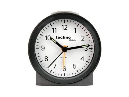 TechnoLine Modell G analogový budík, stříbrný
