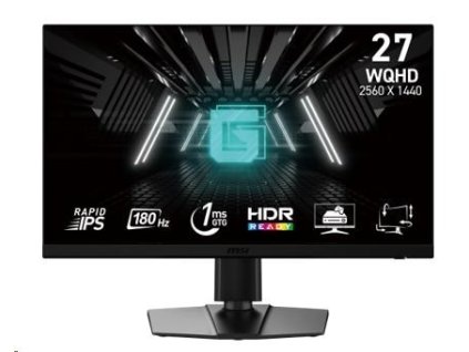MSI LCD G272QPF E2, 27", 2560x1440, Rapid IPS, 180Hz, 1ms, VESA 100x100, Black