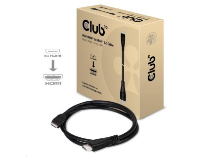 Club3D Kabel Mini HDMI na HDMI 2.0 4K60Hz UHD, (M/M), 1m
