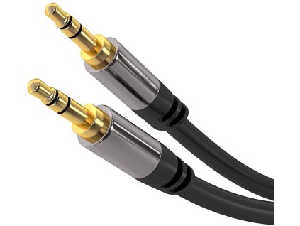 PremiumCord HQ stíněný kabel stereo Jack 3.5mm - Jack 3.5mm M/M 5m