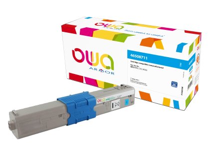 OWA Armor toner kompatibilní s OKI 46508711, 3000st, modrá/cyan