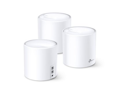 WiFi router TP-Link Deco X60(3-pack) AX5400, WiFi 6, 2x GLAN, / 574Mbps 2,4GHz/ 2402Mbps 5GHz