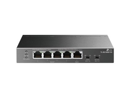 Switch TP-Link TL-SG1005P-PD 1x GLAN s PoE-in, 4x GLAN s PoE+