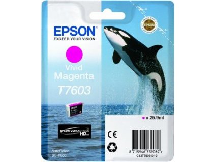 EPSON cartridge T7603 Vivid Magenta (kosatka)