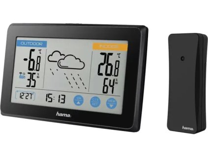 Hama 186314 Touch, meteostanice, černá