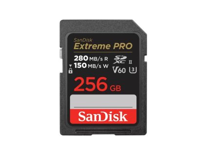 SanDisk SDXC karta 256GB Extreme PRO (280 MB/s Class 10, UHS-II V60)