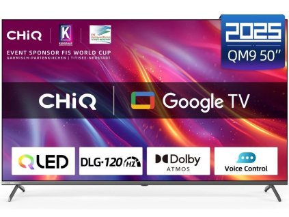 CHiQ U50QM9G TV 50", UHD QLED Google TV - rozbaleno