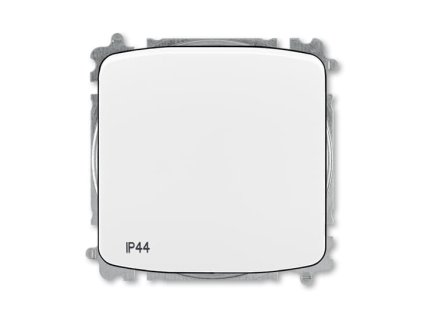 ABB Spínač TANGO 3559A-A86940 B přepínací s krytem, řazení 6/0, bezšroubové svorky, bílá, IP44