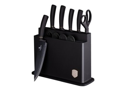 Sada nožů Berlingerhaus s nepřilnavým povrchem 11 ks ve stojanu Matte Black Collection
