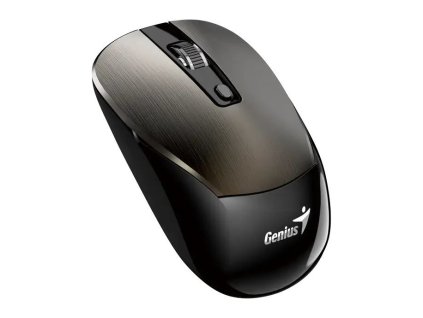 Genius NX-7125 Myš, bezdrátová, optická, 1200DPI, 4 tlačítka, Copilot, 2,4GHz, USB-A, 1× AA baterie, čokoládová