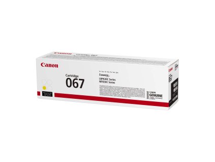 Canon TONER 067 žlutá pro i-SENSYS LBP631Cw, LBP633Cdwa, MF651Cw, MF655Cdw, MF657Cdw (1250 str.)