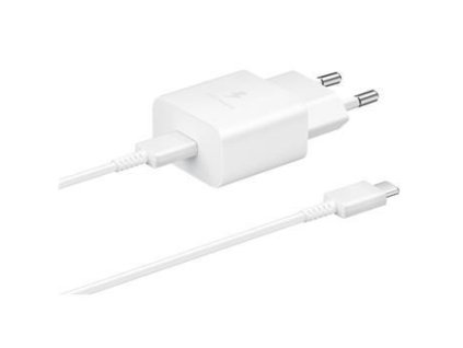 Samsung cestovní nabíječka EP-T1510XWE, PD, 15W, kabel USB-C, bílá