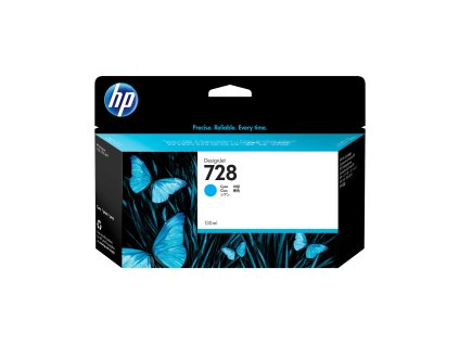 HP 728 130-ml Cyan DesignJet Ink Cartridge