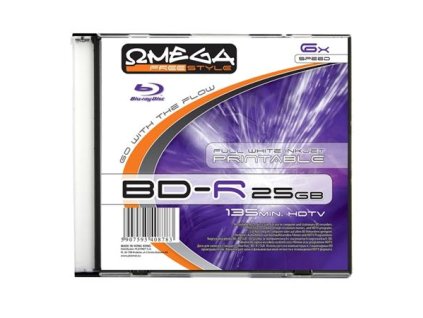 PLATINET FREESTYLE BD-R BLU-RAY 25GB 6X PRINT FF SLIM*1 [40878]