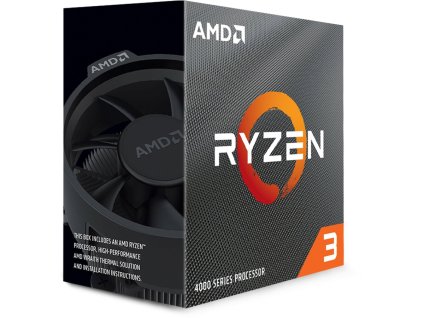 AMD cpu Ryzen 3 4100 AM4 Box (4core, 8x vlákno, 3.8GHz / 4.0GHz, 4MB cache, 65W) s chladičem Wraith Stealth