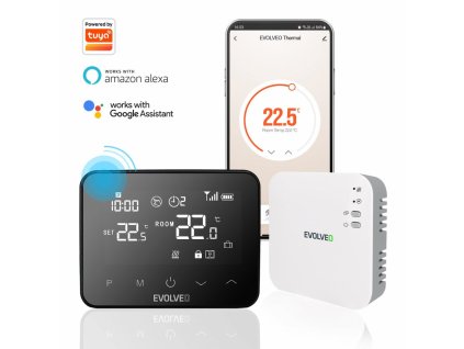 EVOLVEO Thermal, chytrý bezdrátový programovatelný termostat, wifi, BT