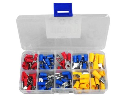 LTC LX1103 sada konektorů 90ks/10typů, Oka, Faston, Vidlice