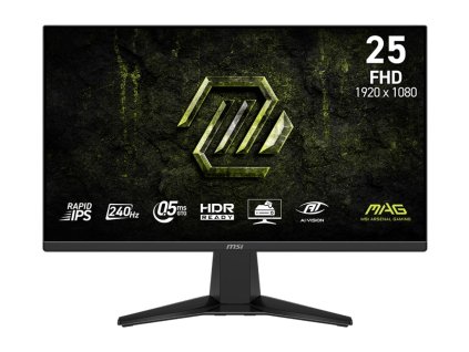 MSI MAG/255F X24/24,5''/IPS/FHD/240Hz/0,5ms/Černá/3R