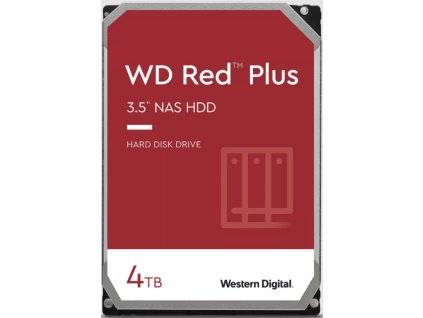 QNAP WD, HDD, Red Plus, SATA III, 3.5-inch, 4TB, WD40EFPX