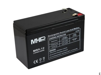 Baterie MHPower MS9-12 VRLA AGM 12V/9Ah, náhrada za RBC17