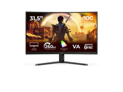 AOC LCD herní C32G42ZE 31,5" zakřivený VA/1920x1080@260Hz/0,3ms/300cd/HDMI/DP/VESA