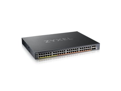 Zyxel XMG2230-52HP, L3 Access Switch, 16x 2.5G, 32x 1G, AC:960W PoE , DC:2400W PoE, 4 x SFP+ Uplink, incl 1 yr NebulaF