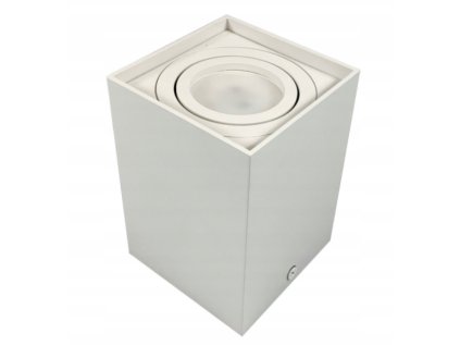 Podhledové bodové svítidlo 6686 výklopné čtverec - bílá - 115mm