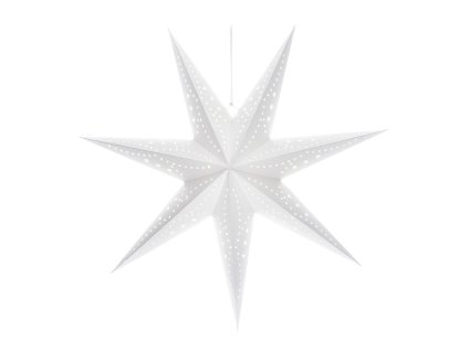 Solight LED vánoční hvězda, závěsná, 60cm, 20x LED, časovač, 2x AA