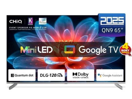 CHiQ M65QN9V TV 65", UHD MiniLED Google TV DLG 120 Hz